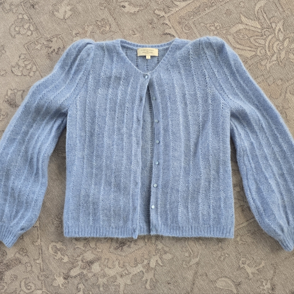 Sezane Amance Cardigan Light Blue - Size S